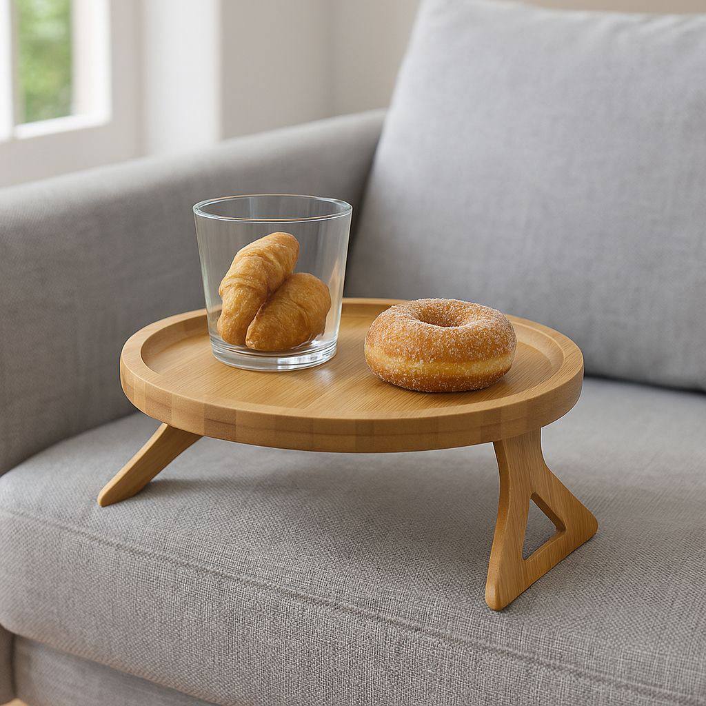 Side wooden table for sofa 30 cm