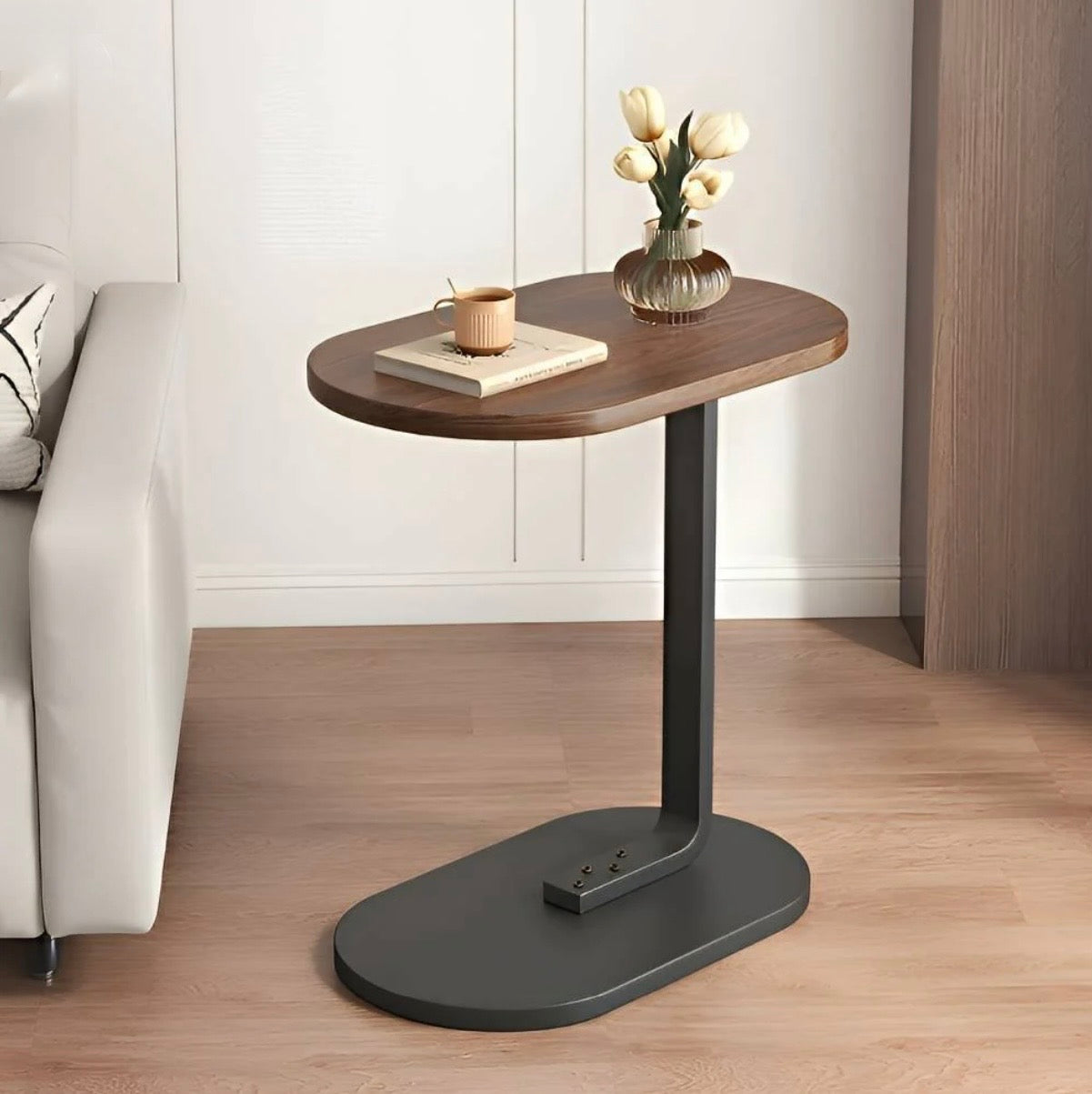 Wooden side table from Beauenty