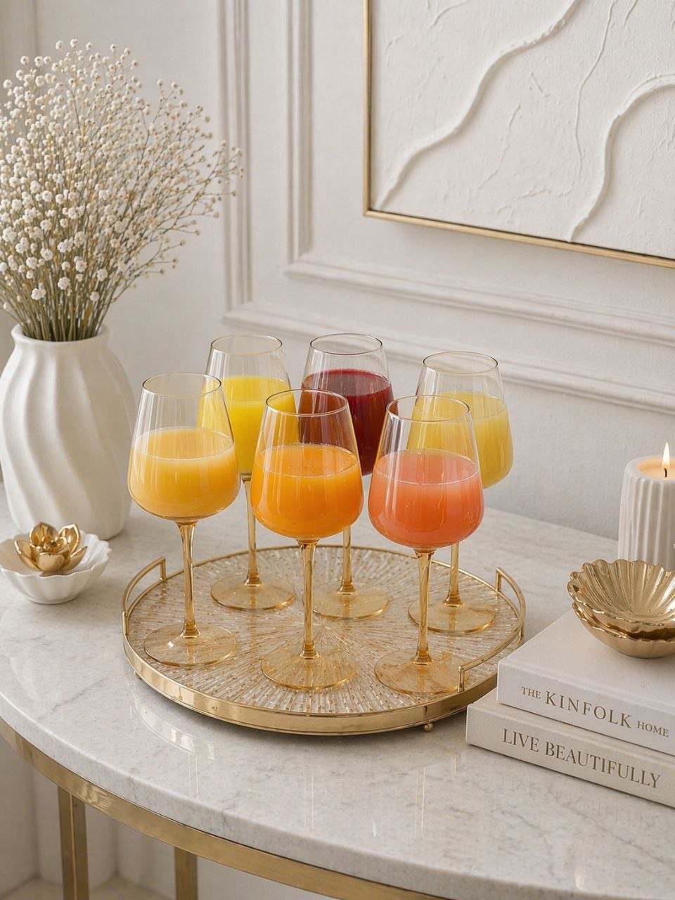 Glass set 6 pieces