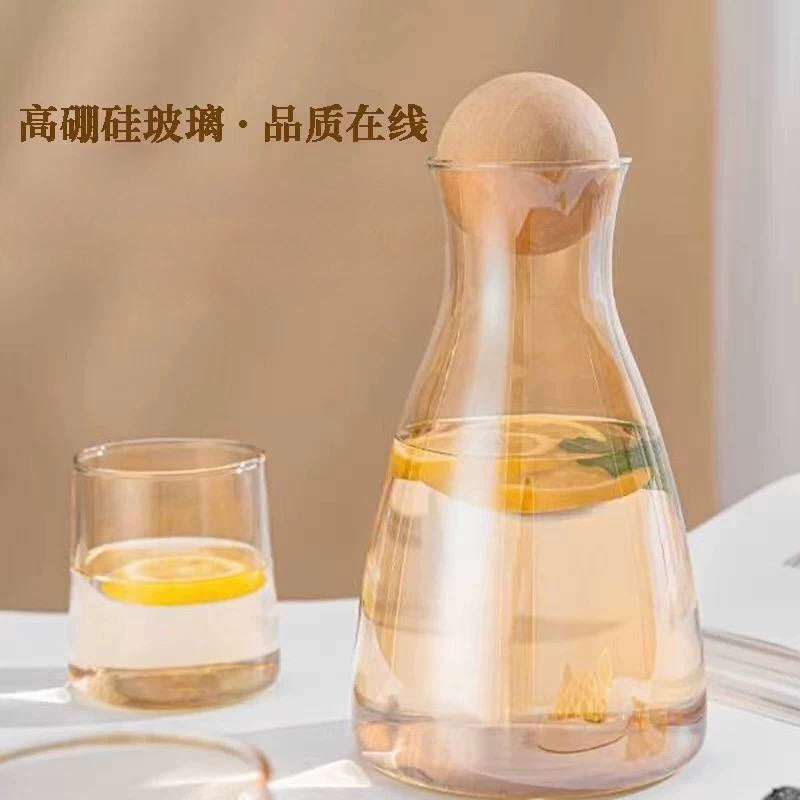 juice serving set heat-resistant glass 7 pieces