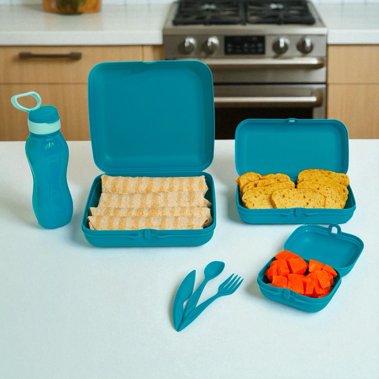 Easy lock lunch box 5*1