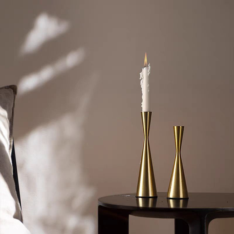 Triple gold Candlestick Set