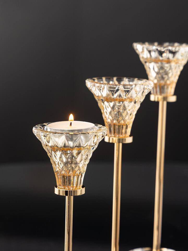 Crystal candlestick set