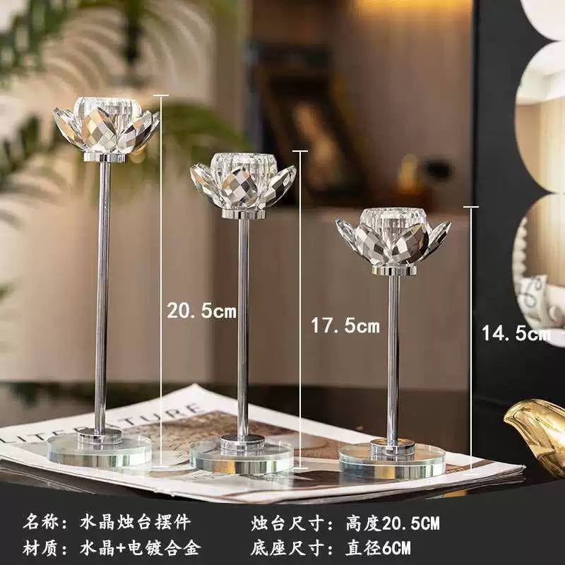 Crystal candlestick set