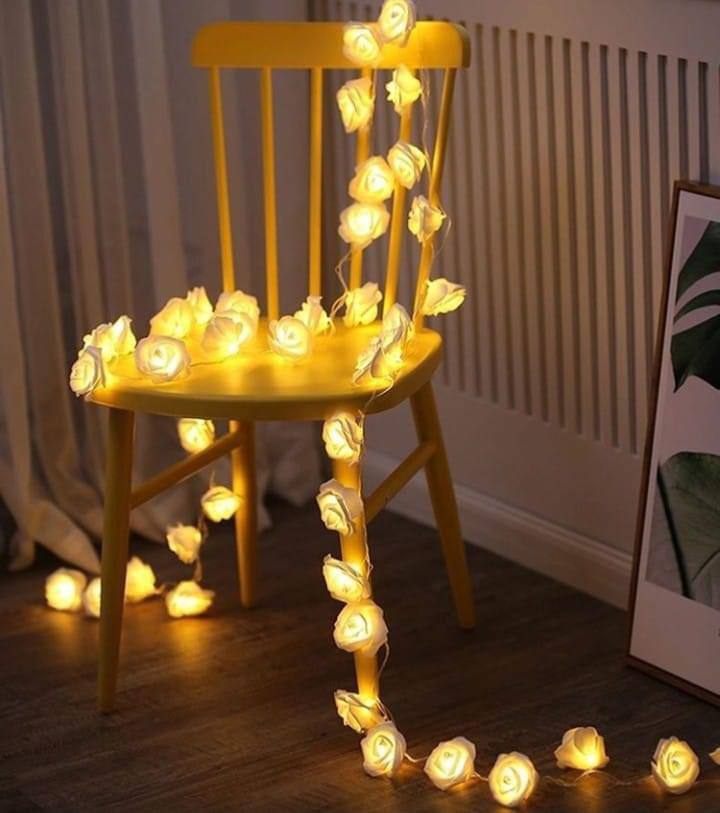 Lighted Rose branch