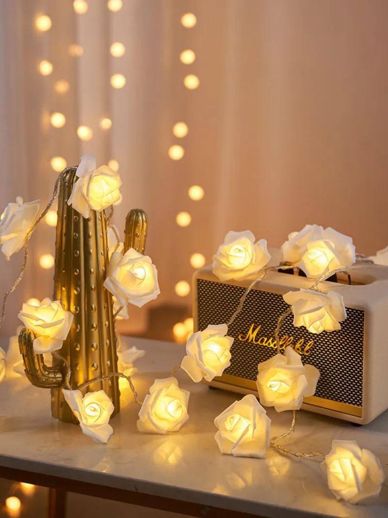 Lighted Rose branch