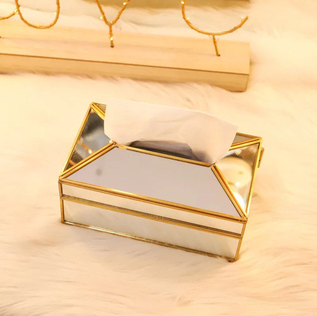 Mirror tissue box
