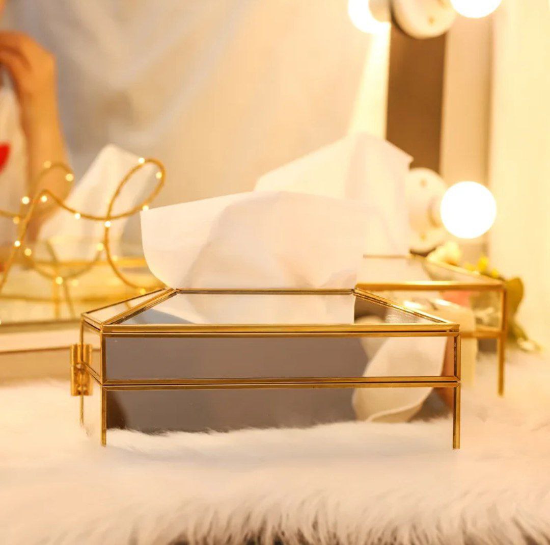 Mirror tissue box
