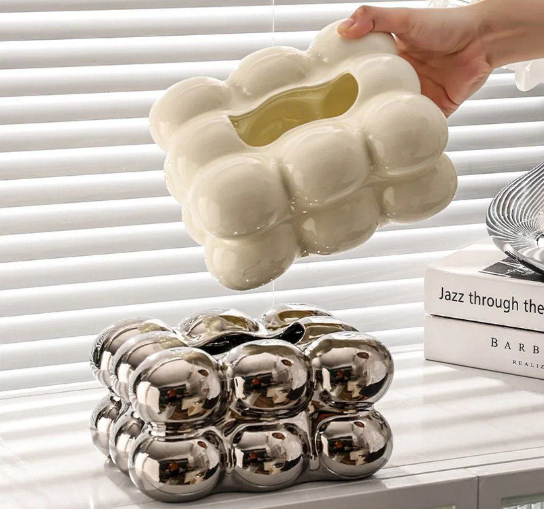 porcelain tissue box