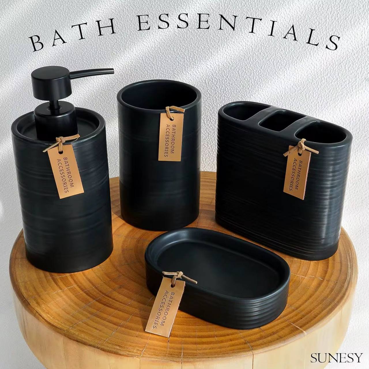 Porcelain bathroom set
