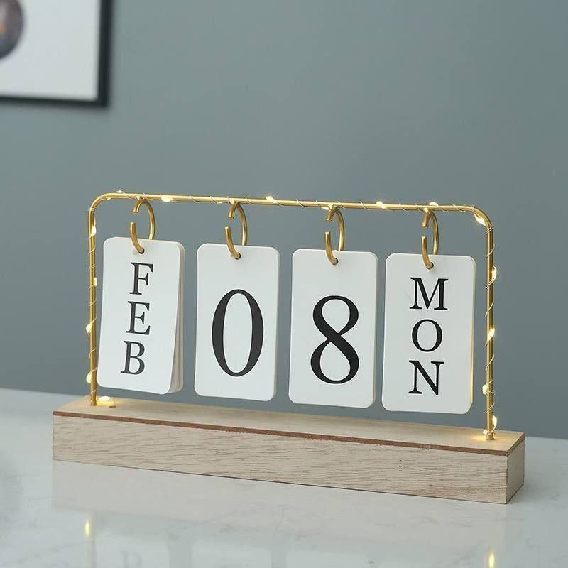 Lighted calendar stand
