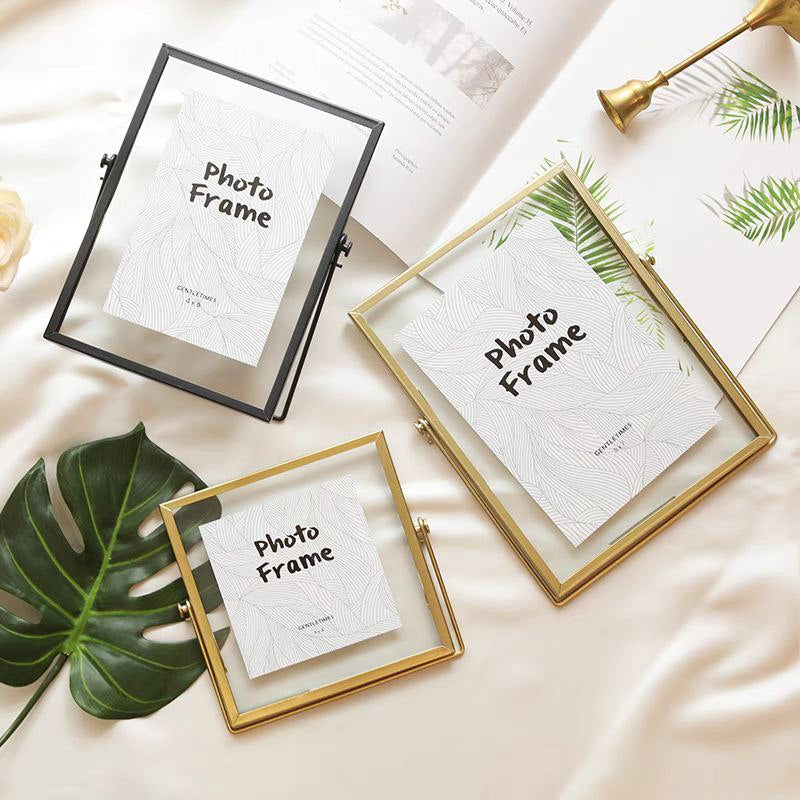 golden metal frame