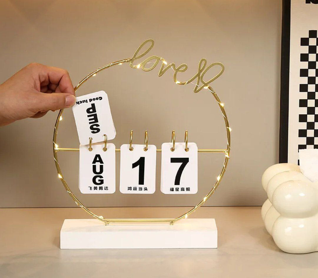 Lighted Calendar stand