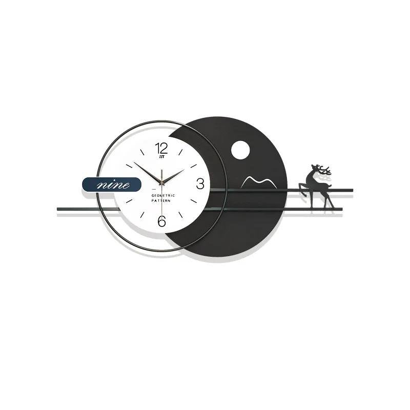 Metal tableau clock
