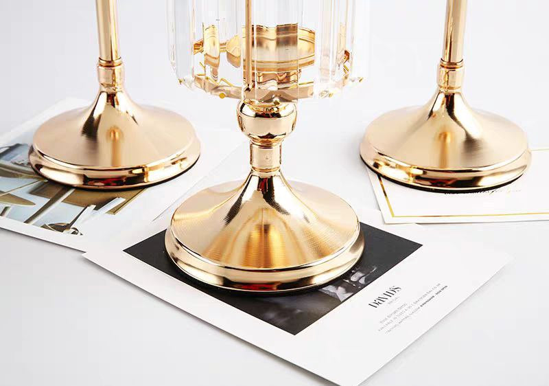 crystal candlestick set