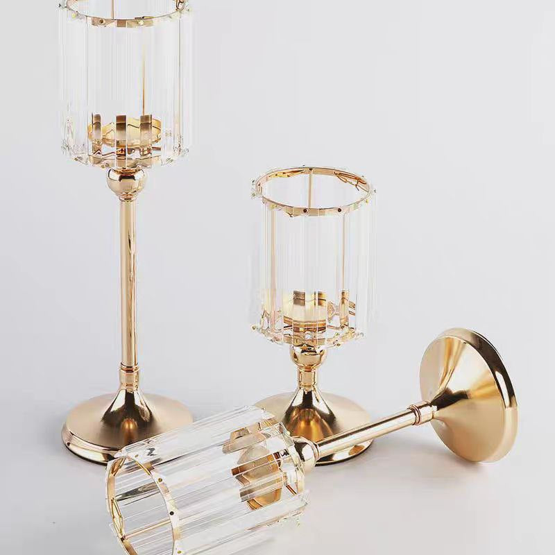 crystal candlestick set