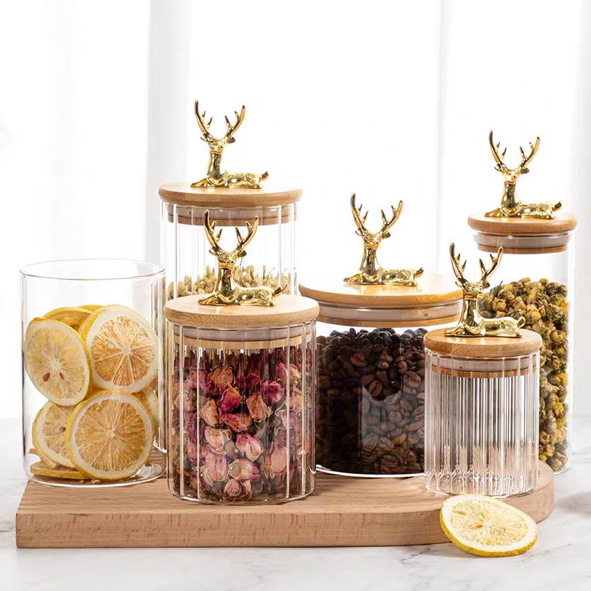 Candy Jar and Gazelle Spice Jars set 3 pieces