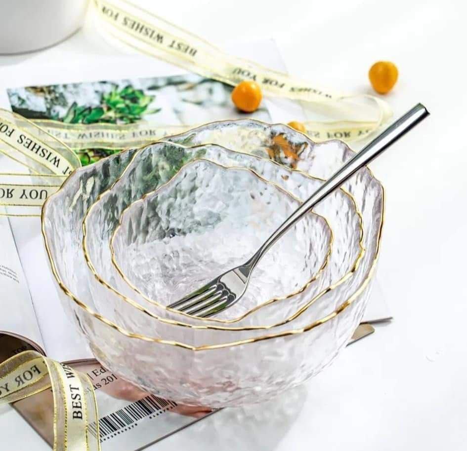 Glass set 3 pieces