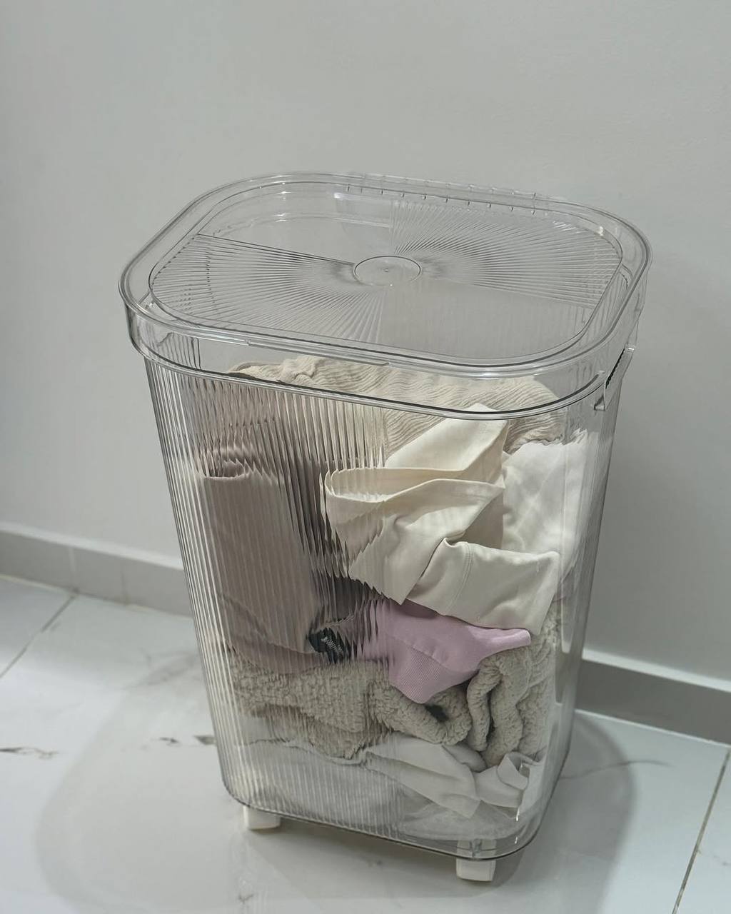 Acrylic laundry basket