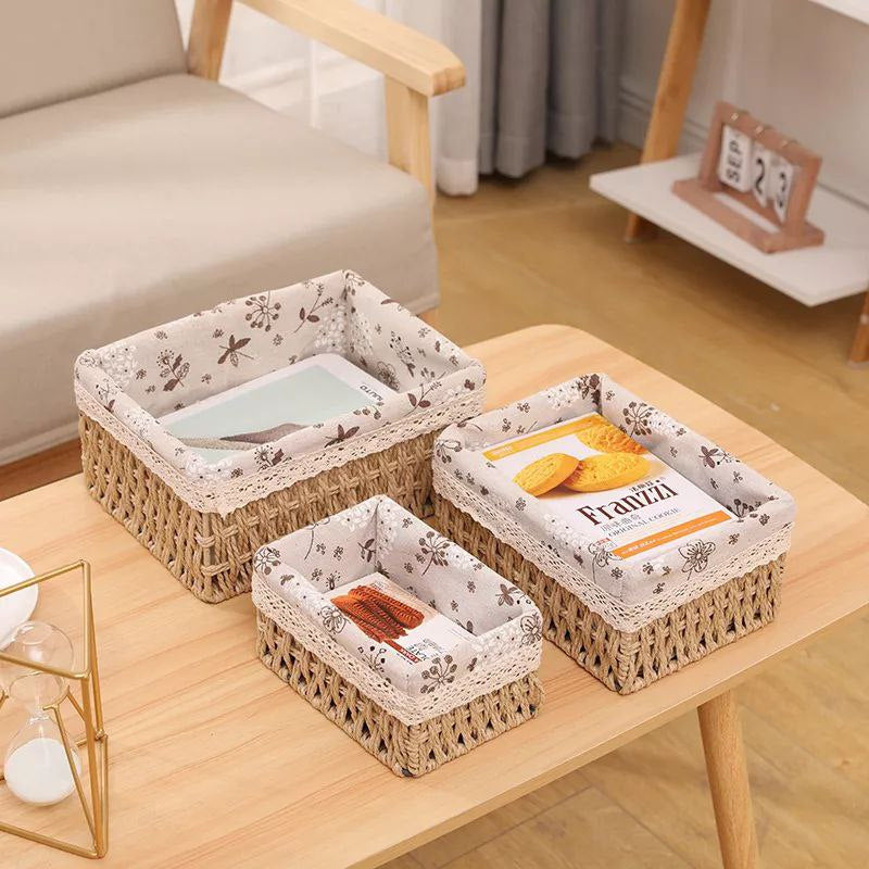 Rattan Organizer Basket set 3 pieces
