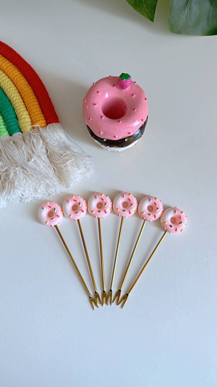 Donuts spoon set