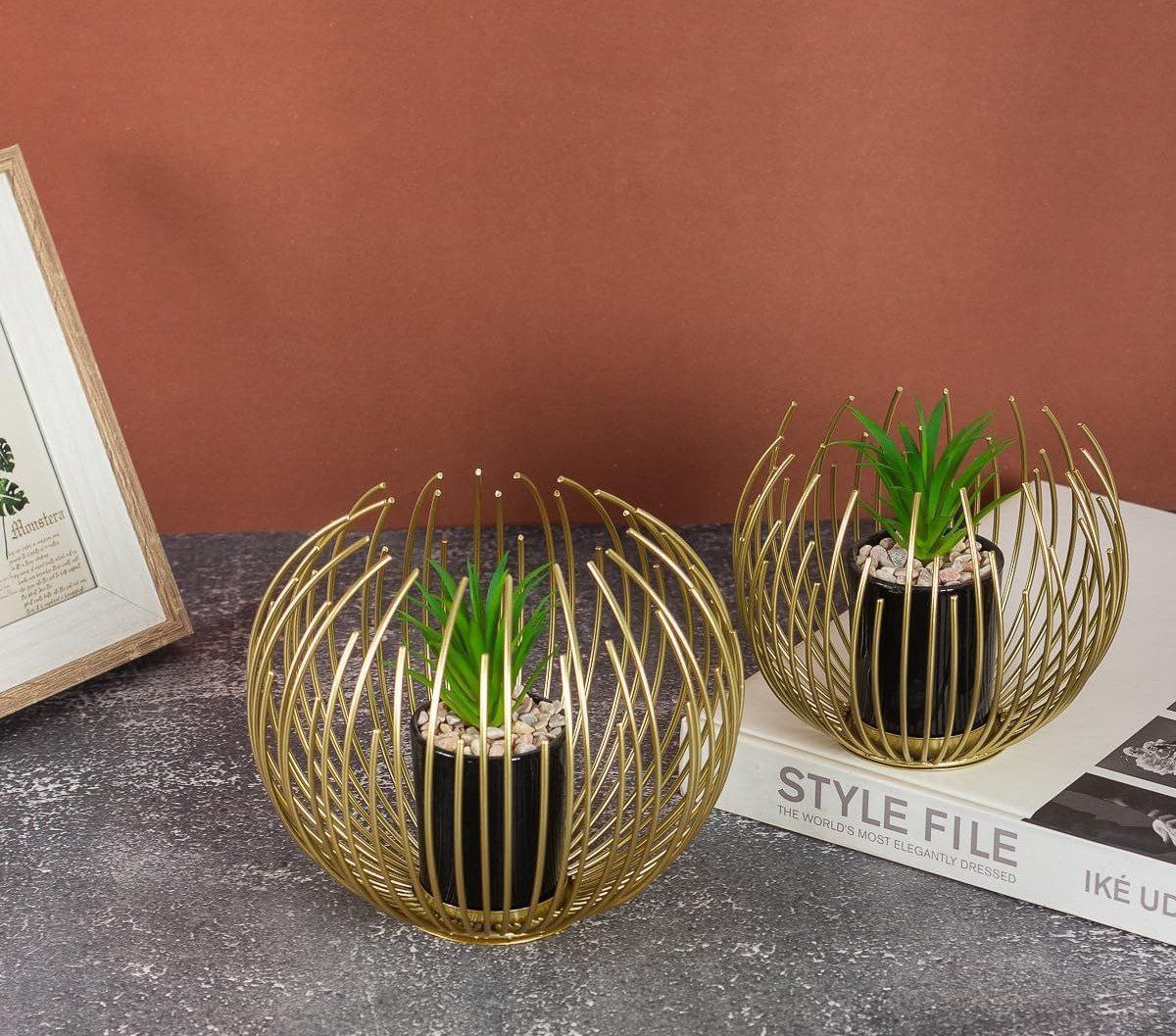 Metal pot set 2 pieces