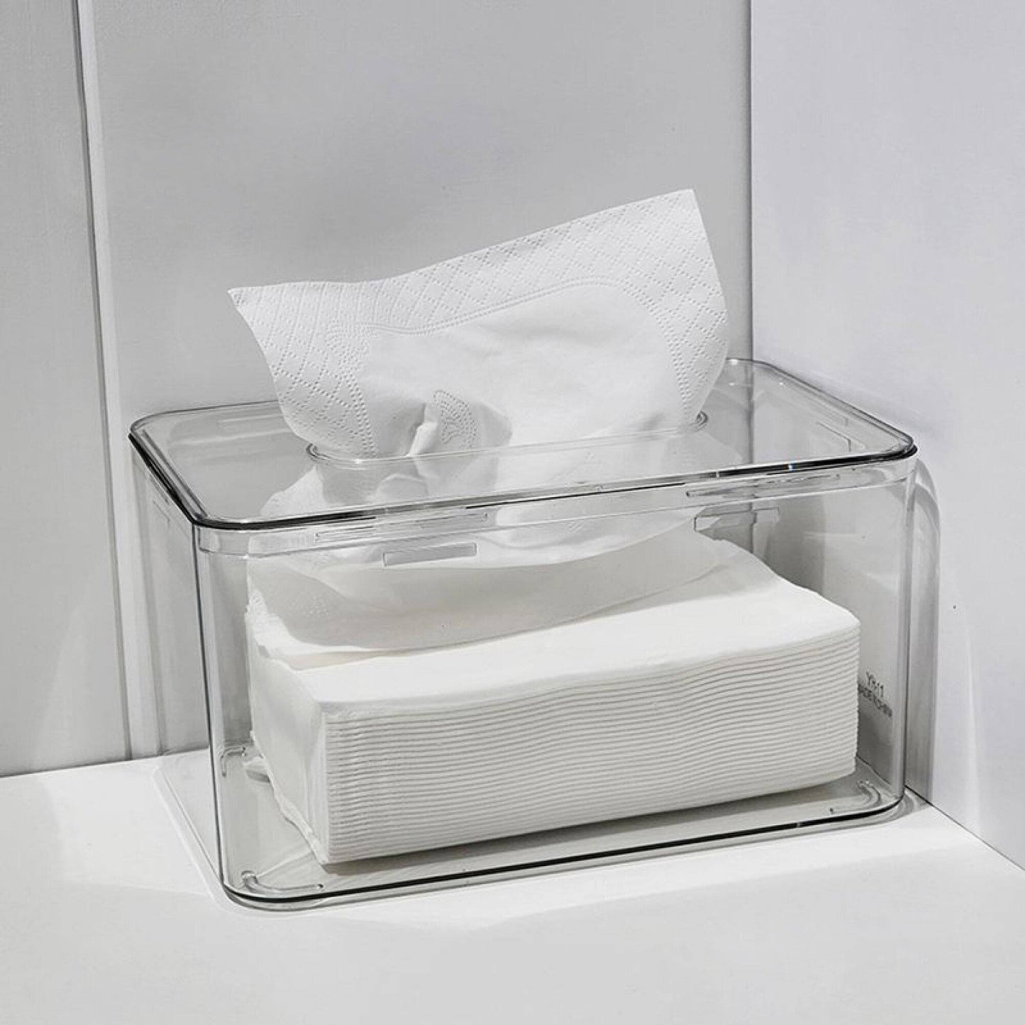 Acrylic tissue box