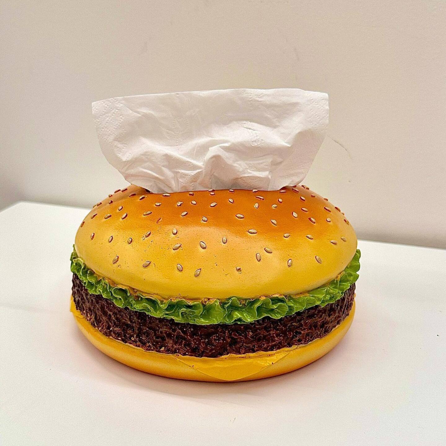 Burger tissue box