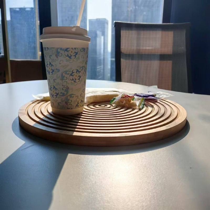 Trendy Bamboo Wood Tray 30 cm