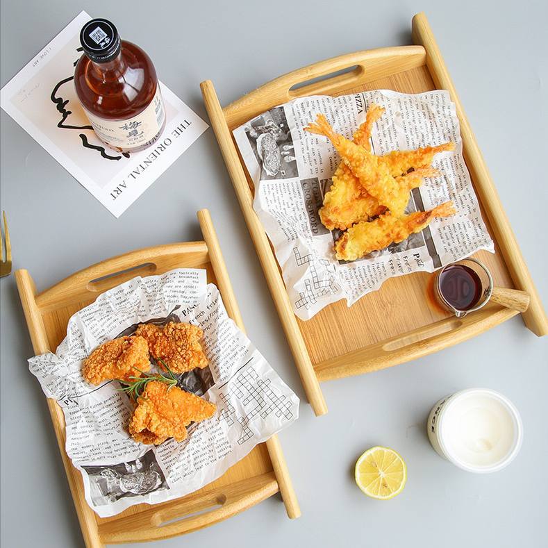 Bamboo tray set 3 pieces