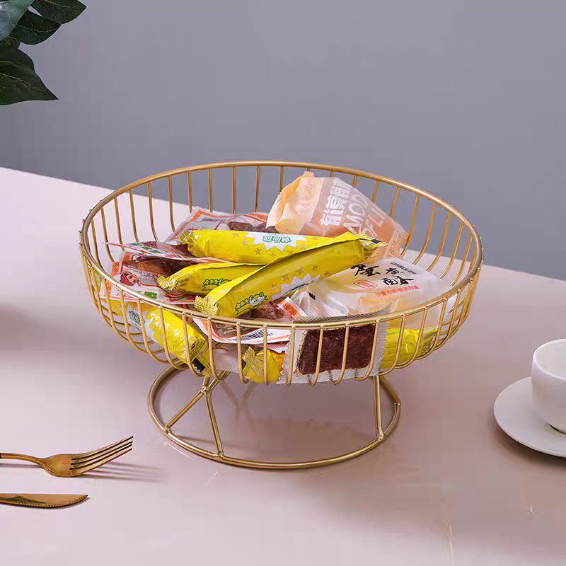 Gold fruit stand