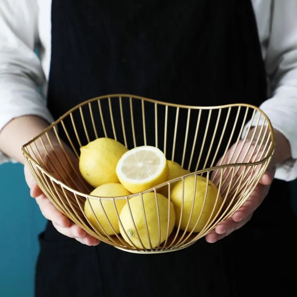 Gold fruits plate