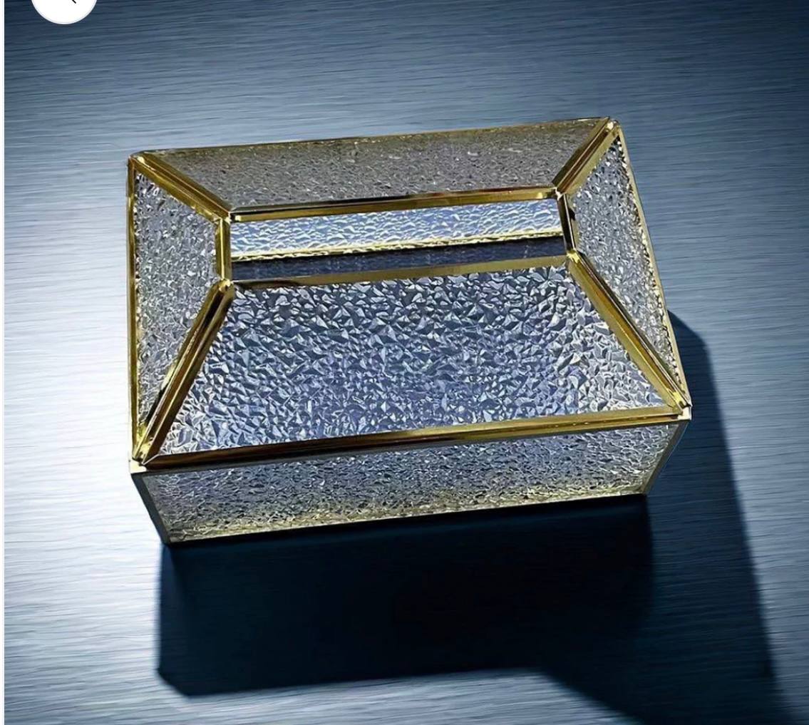 glass tissue box