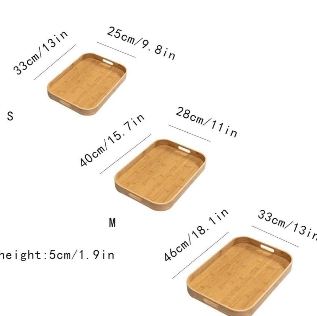 Oval tray set
