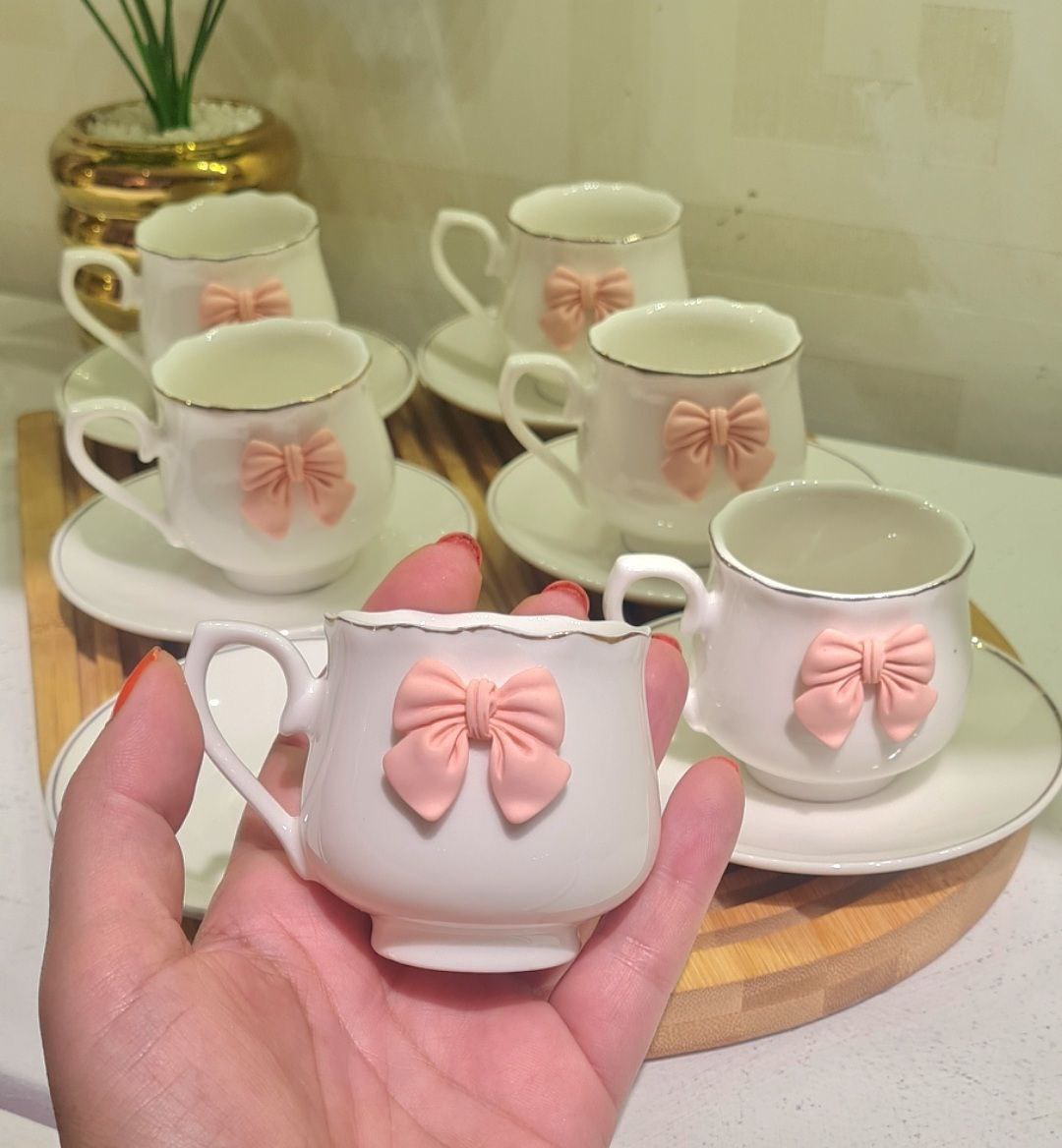 Bow Coffee Set Porcelain