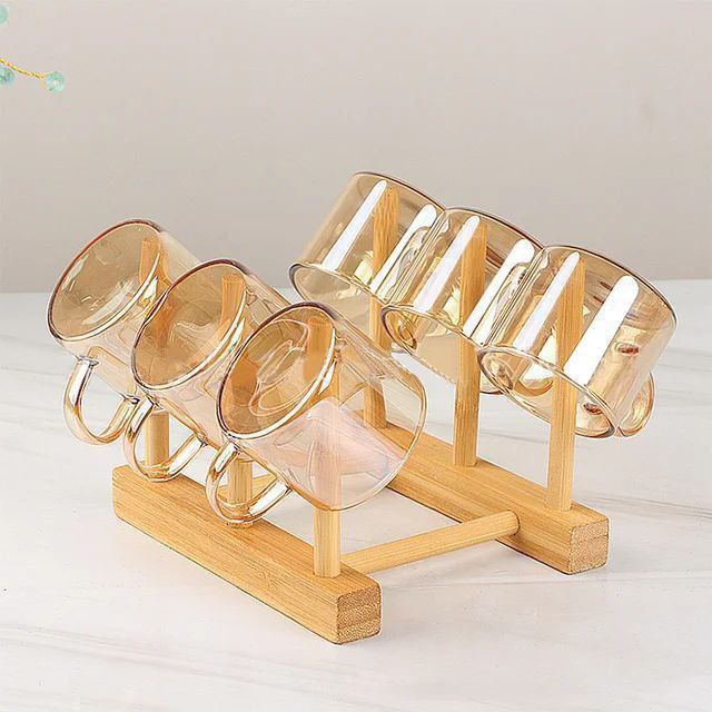 A kettle set with 6 coffee cups