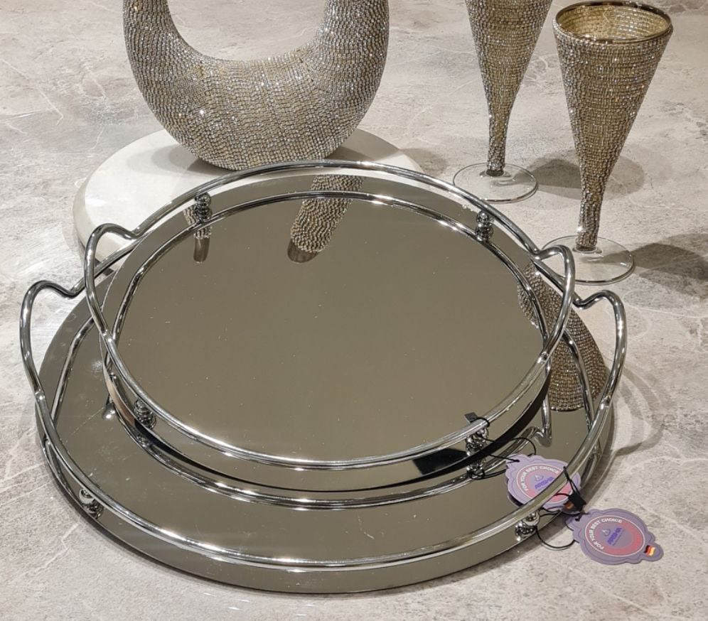 Stainless steel tray set