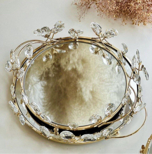 Crystal tray set