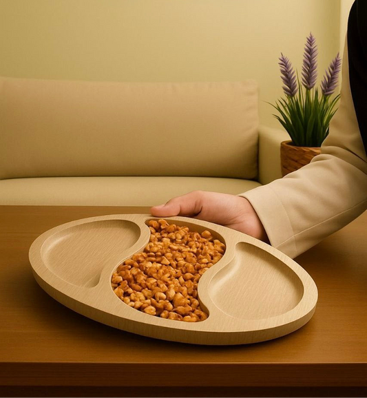 Snacks wooden tray 22*38 cm