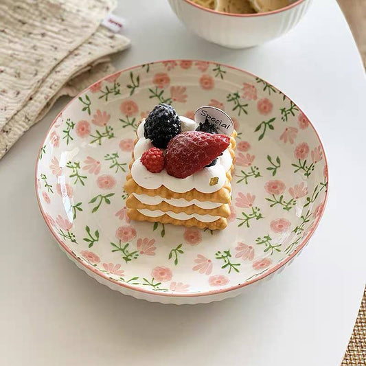 Flory porcelain plate