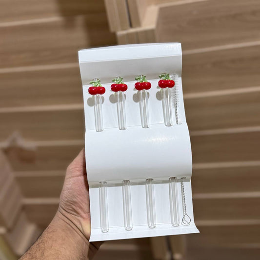 Glass straw set 5 pieces