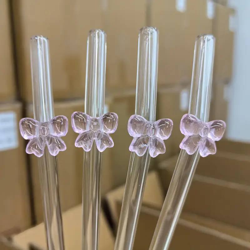 Glass straw set 5 pieces