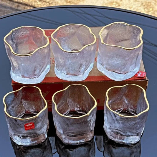 Glass cup set 6 pieces