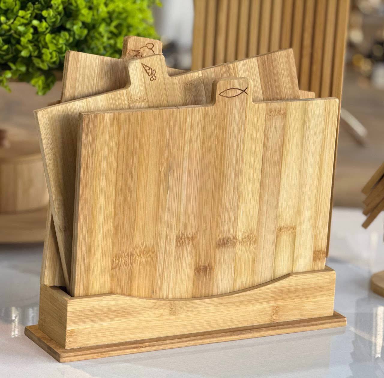 Bamboo Cutting Board Set 5-in-1