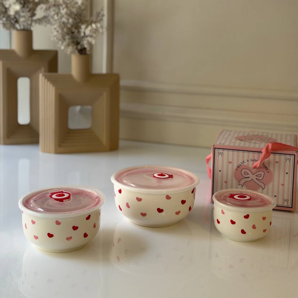 Porcelain box set 3 pieces