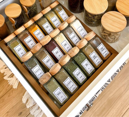 Jar set with shelf set