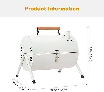 Mini grill with a modern design and practical size