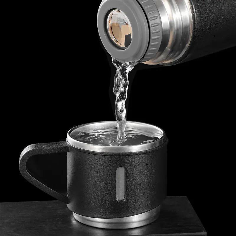 Original Thermos set with 3 stainless steel cups
