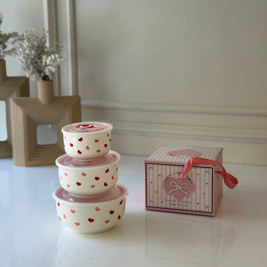 Porcelain box set 3 pieces