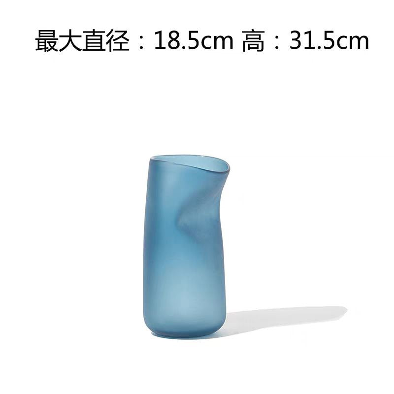 Blue glass vase set 2 pieces 2026